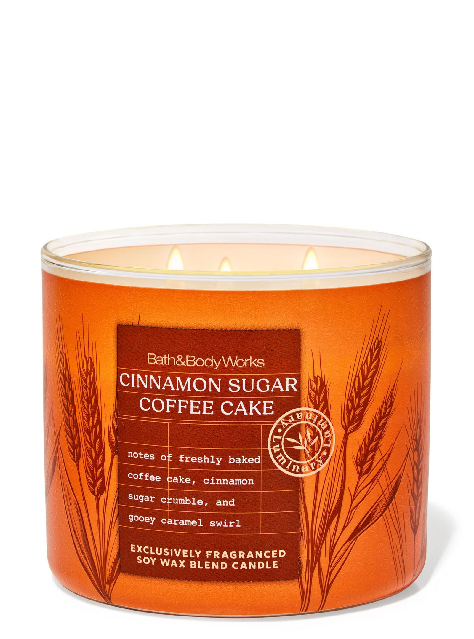 Cinnamon Sugar Coffee Cake 3-Wick Candle - Image 2