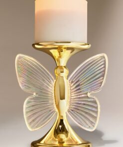Illuminated Light-up Butterfly 3-Wick Candle Holder