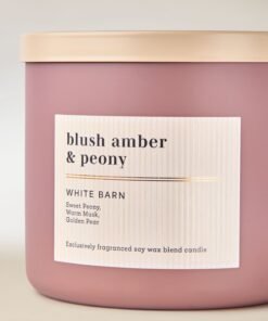 Alternative view of Blush Amber & Peony 3-Wick Candle