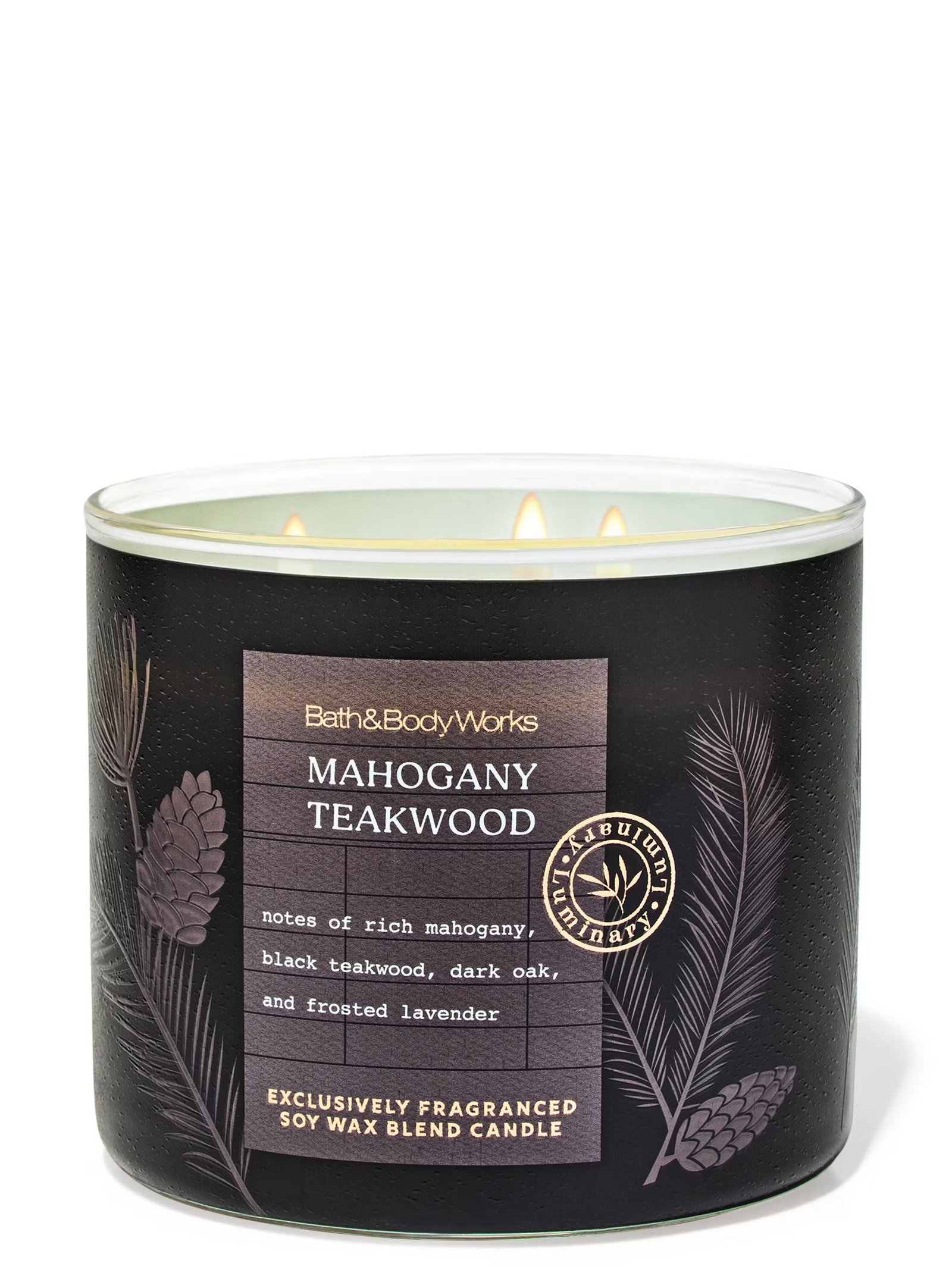 Mahogany Teakwood 3-Wick Candle - Image 2