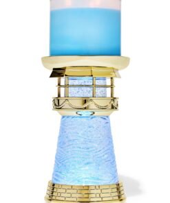 Light-up Lighthouse Water Globe 3-Wick Candle Holder