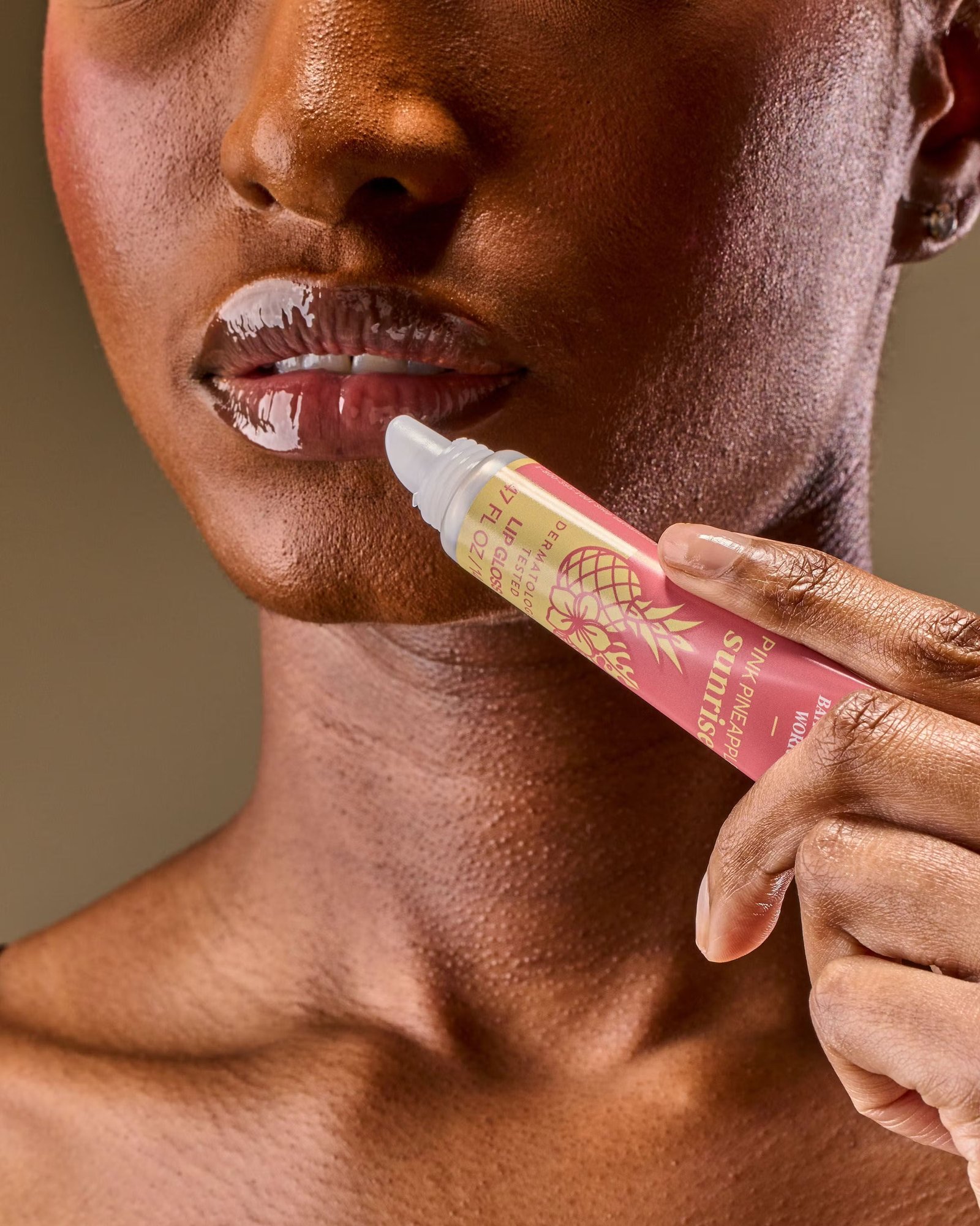 Pink Pineapple Sunrise Lip Gloss - Image 5