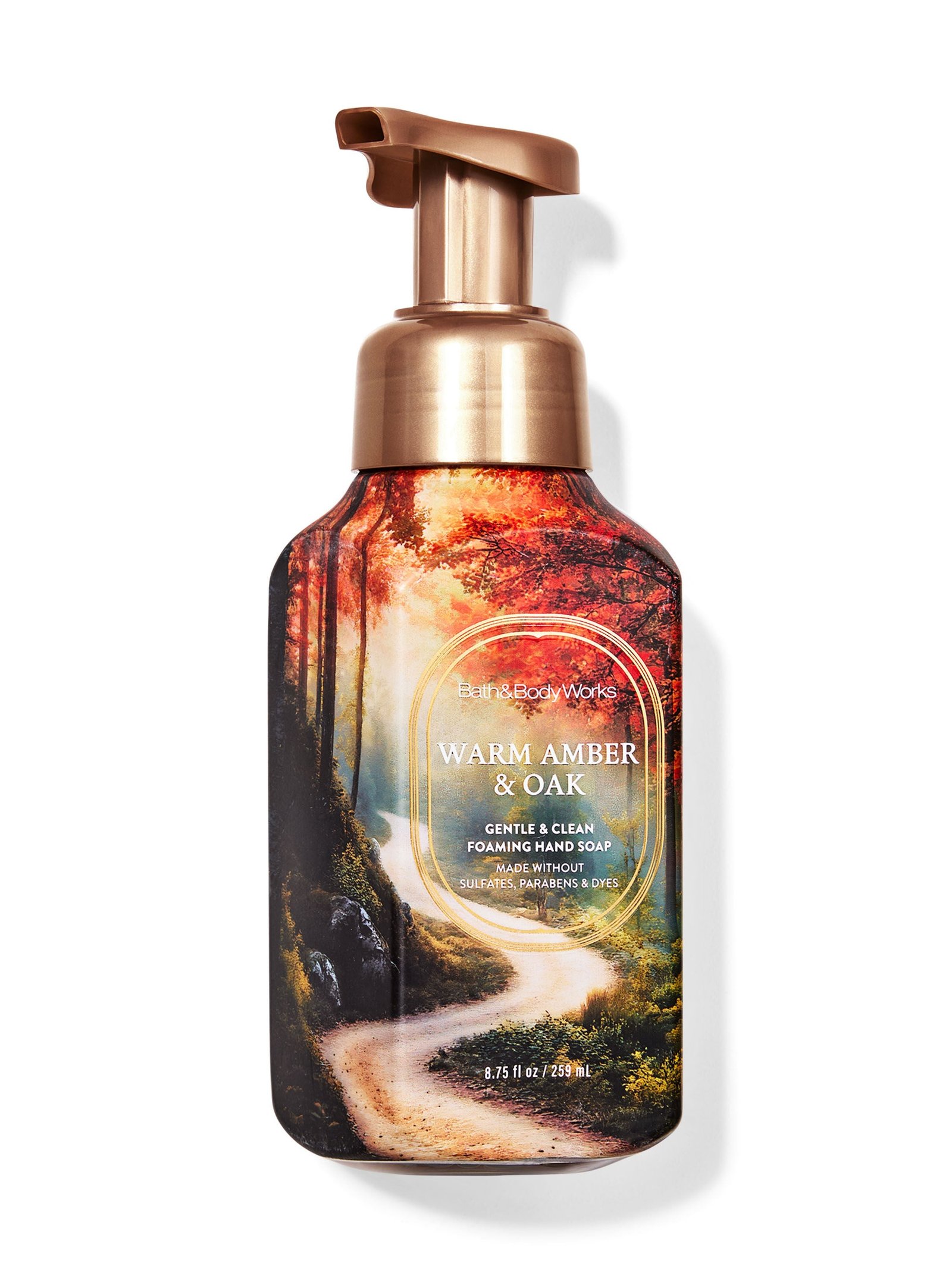 Warm Amber & Oak Gentle & Clean Foaming Hand Soap