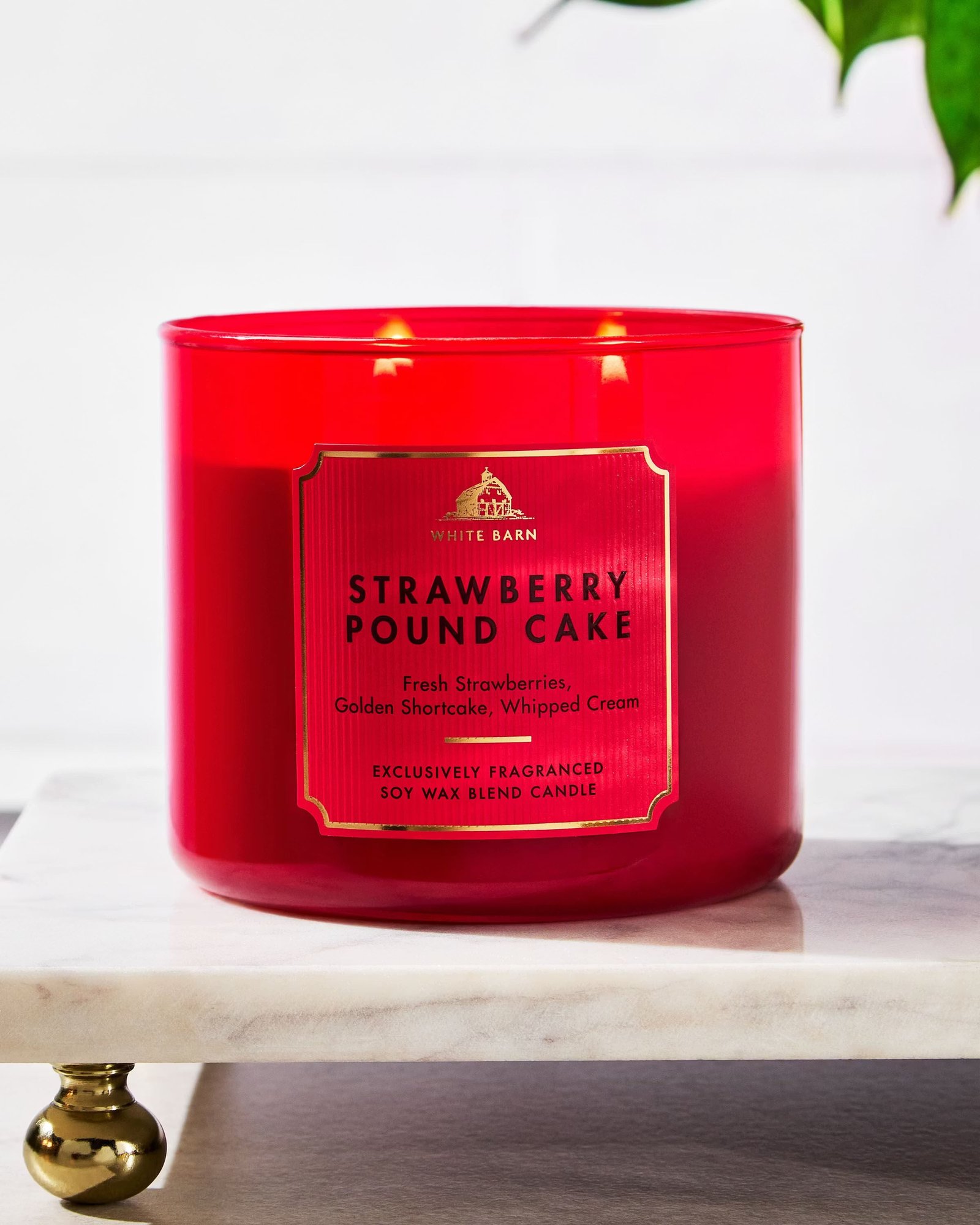 Strawberry Pound Cake 3-Wick Candle - Image 6