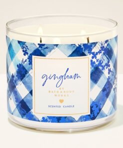 Gingham 3-Wick Candle
