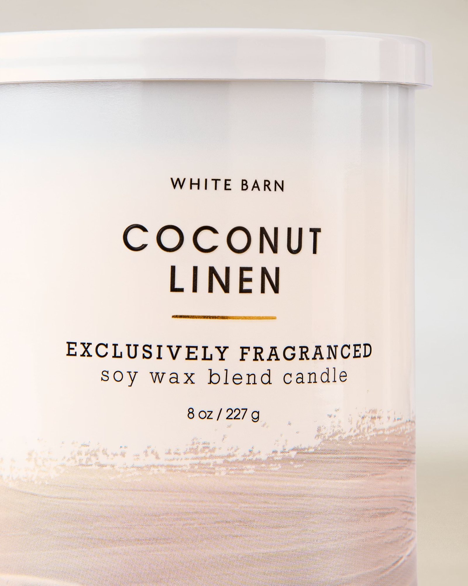 Coconut Linen Single Wick Candle - Image 2