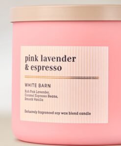 Alternative view of Pink Lavender & Espresso 3-Wick Candle